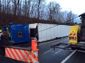 VU LKW umgestuerzt A 3 Rich Frankfurt Hoehe Koenigswinter Ittenbach P09